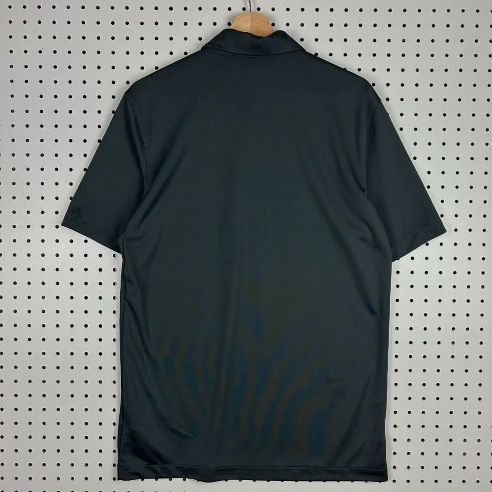 Memphis Tigers Basketball Polo Shirt Medium Dark Gray Nike Dri-fit Team Issued - Picture 3 of 5